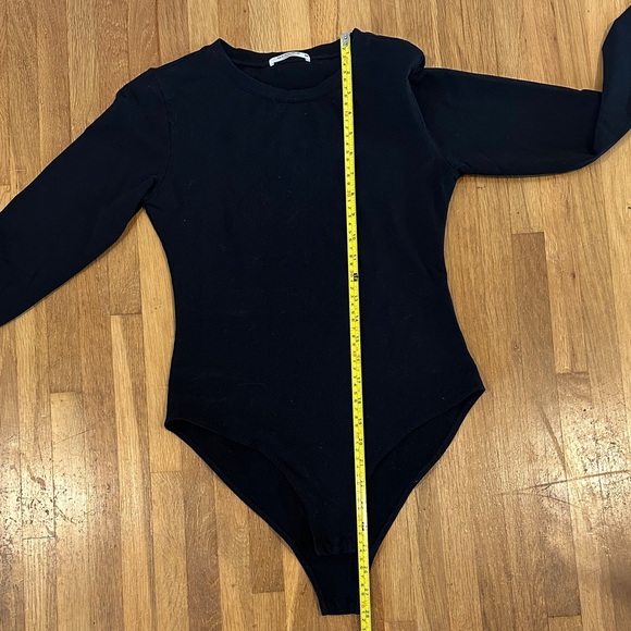Mangopop | Women’s Black Long Sleeve Bodysuit - Picture 8 of 13